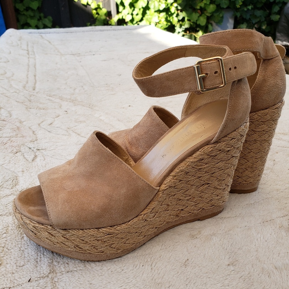 Stuart Weitzman Soho Gal Suede Platform Sandals